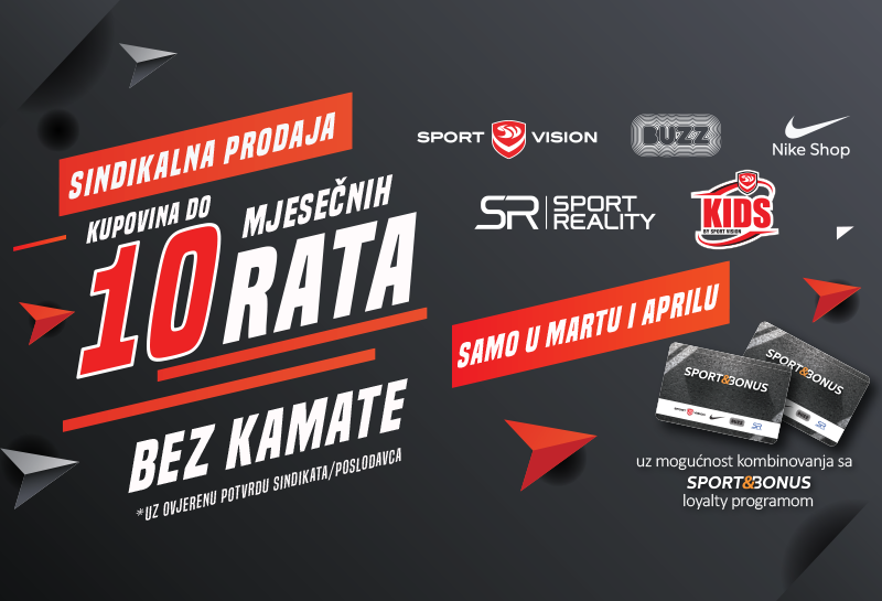 SAMO U MARTU I APRILU – KUPOVINA NA 10 MJESEČNIH RATA!