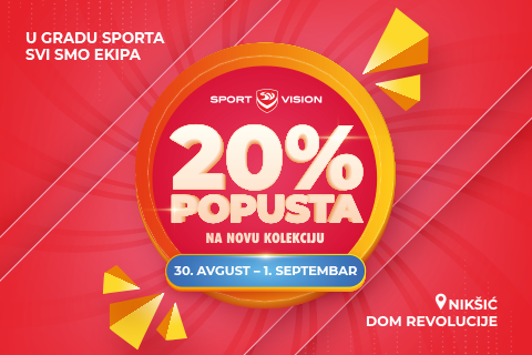 OD PONEDJELJKA NOVI SPORT VISION U NIKŠIĆU