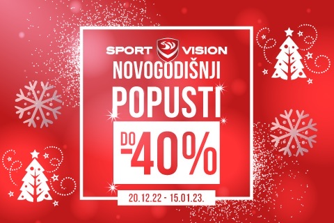 NOVOGODIŠNJI POPUSTI POČINJU U SPORT VISION RADNJAMA