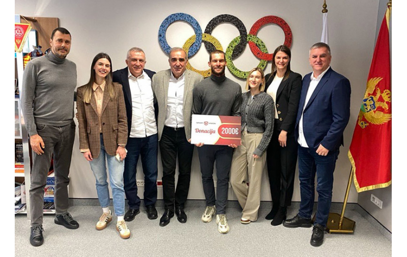 Sport Vision je čestitao i uručio nagradu Milivoju Dukiću, koji je obezbijedio prvu crnogorsku normu za Olimpijske igre u Parizu!