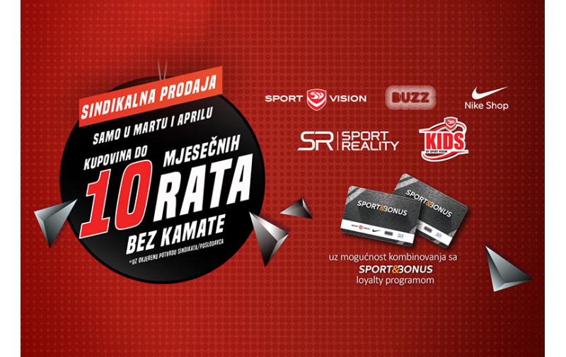 SAMO U MARTU I APRILU – KUPOVINA NA 10 MJESEČNIH RATA!