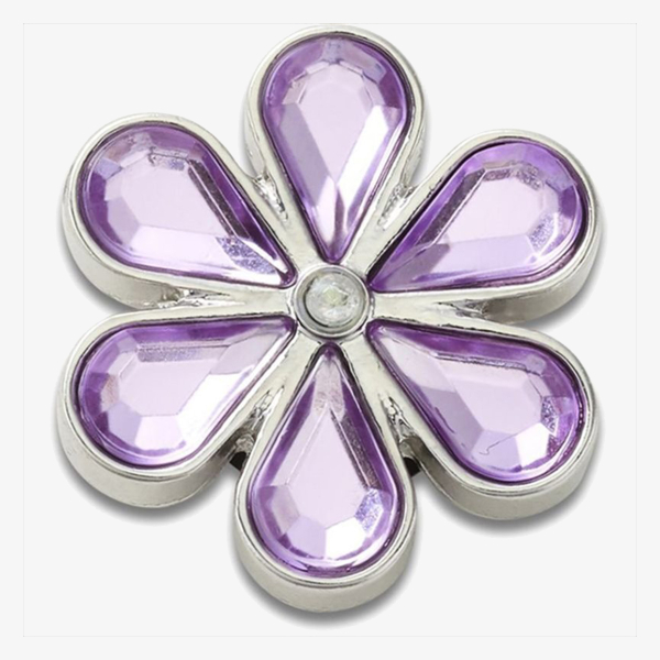 Crocs CROCS JIBBITZ / PURPLE BLINGED OUT DAISY 