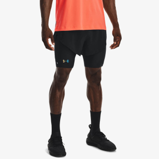 UNDER ARMOUR UA SMARTFORM RUSH 2/1 SHORTS-BLK 