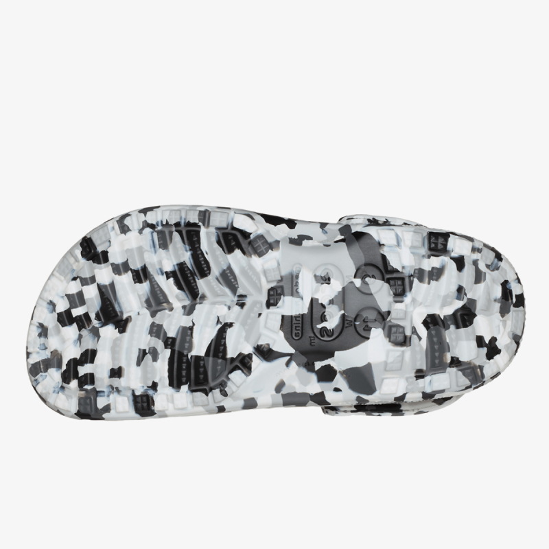 CLASSIC CONFETTI CLOG BLK/WHI 