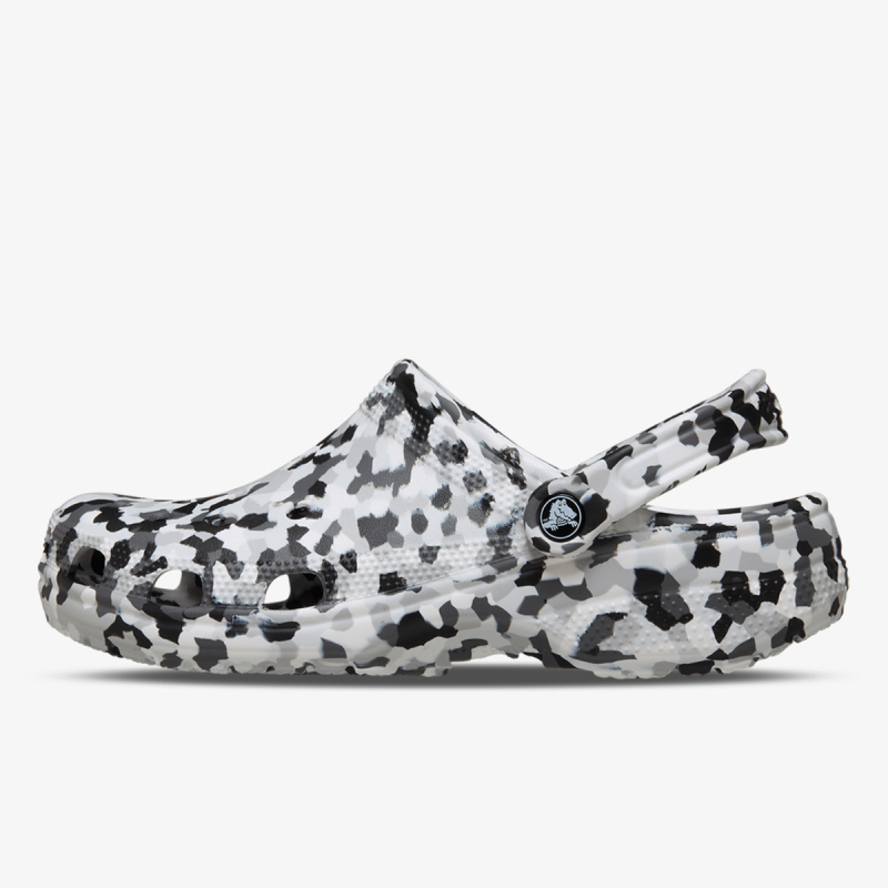 CLASSIC CONFETTI CLOG BLK/WHI 