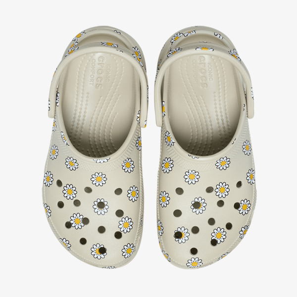 CLASSIC PLATFORM FLORAL CLOG MET 