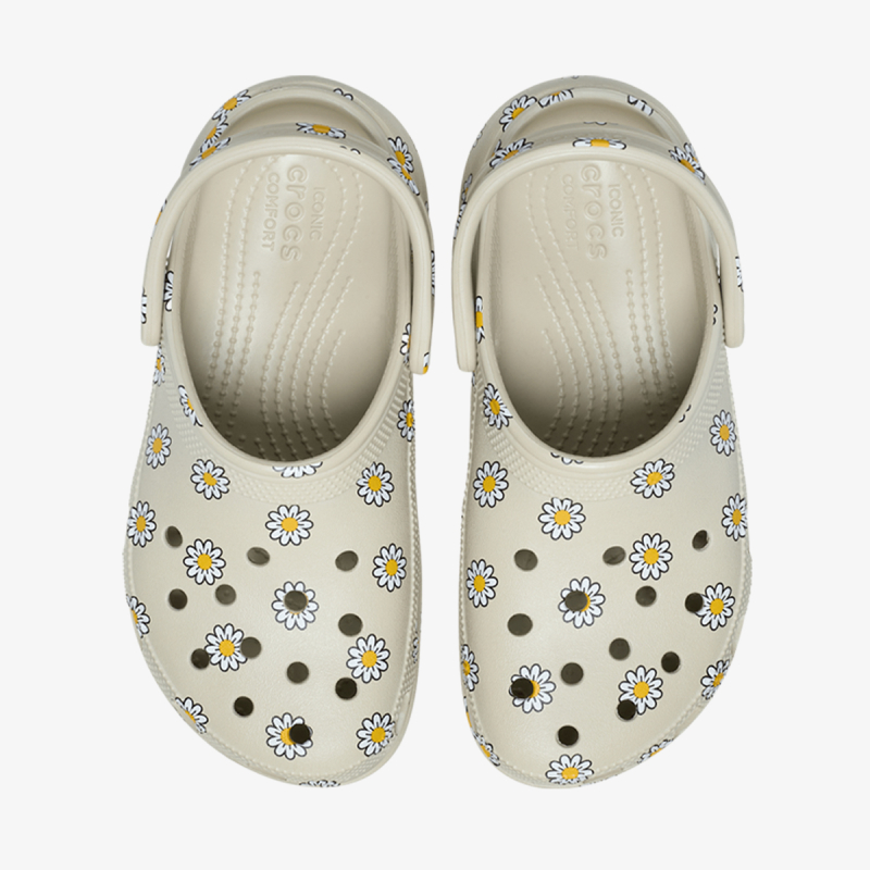 CLASSIC PLATFORM FLORAL CLOG MET 