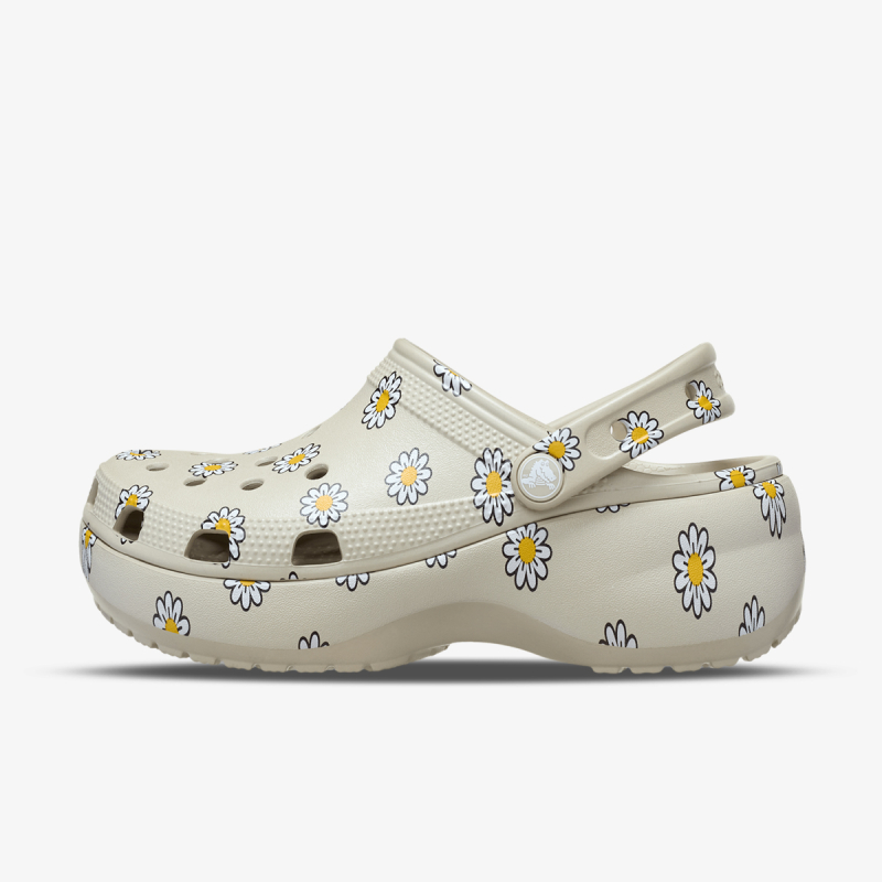CLASSIC PLATFORM FLORAL CLOG MET 