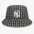 New Era WMNS GINGHAM TAPERED BUCKET NEYYAN BLK 