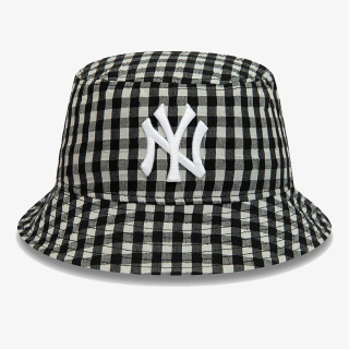 New Era WMNS GINGHAM TAPERED BUCKET NEYYAN BLK 