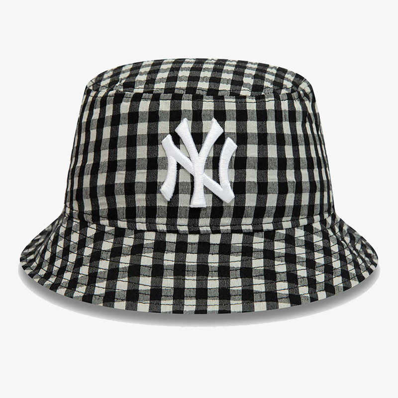 New Era WMNS GINGHAM TAPERED BUCKET NEYYAN BLK 