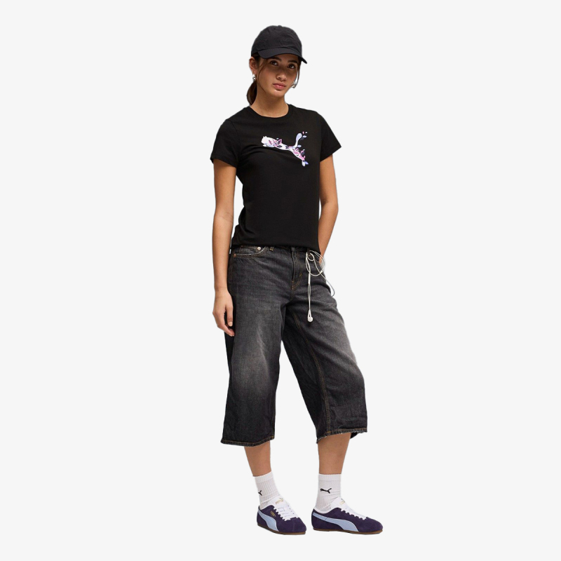 Puma PUMA GRAPHICS FLORAL CAT TEE 