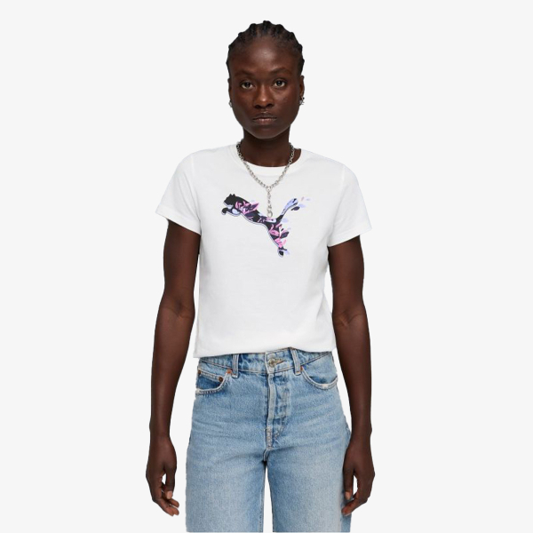 Puma PUMA GRAPHICS FLORAL CAT TEE 