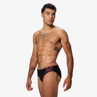 MEDLY LOGO BRIEF 7CM BLK/RED 