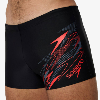 MEDLEY LOGO AQUASHORT BLK/RED 