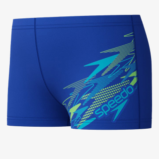 MEDLEY LOGO AQUASHORT BLU/LTGRN 