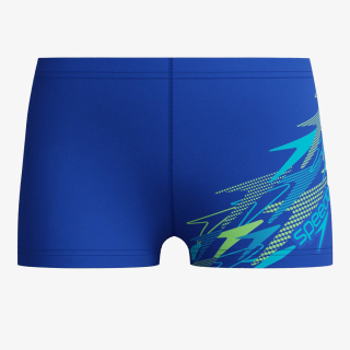 MEDLEY LOGO AQUASHORT BLU/LTGRN 