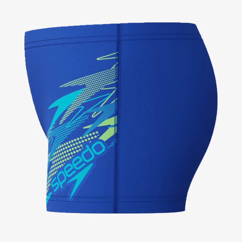 MEDLEY LOGO AQUASHORT BLU/LTGRN 