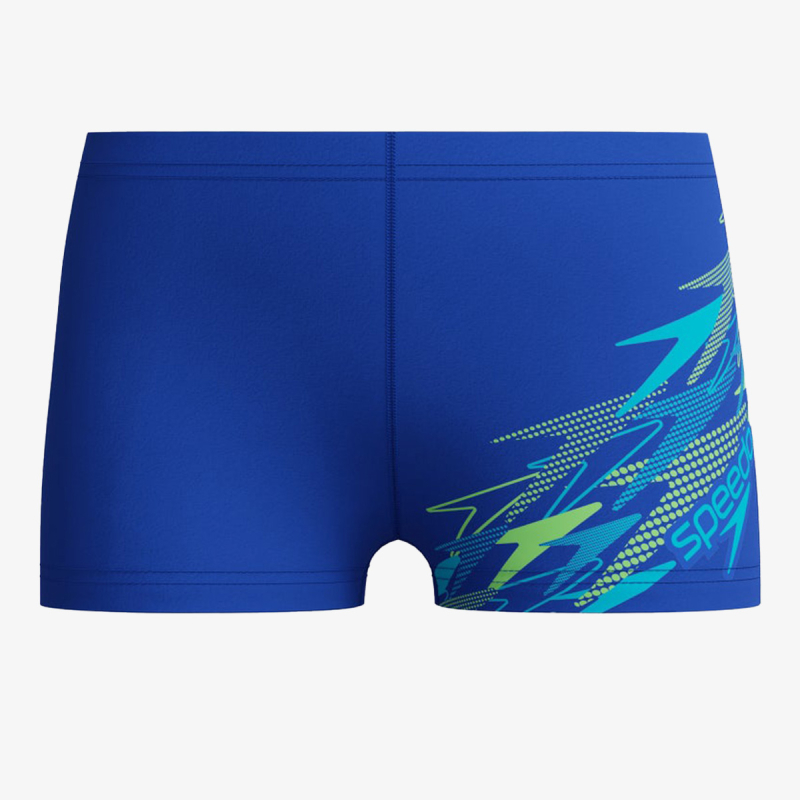 MEDLEY LOGO AQUASHORT BLU/LTGRN 
