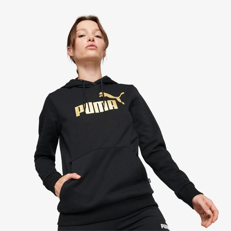 Puma PUMA ESS+ METALLIC LOGO HOODIE FL 