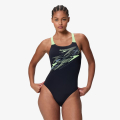 Speedo MEDLEY LOGO MEDALIST 1PC BLK/LTGRN 