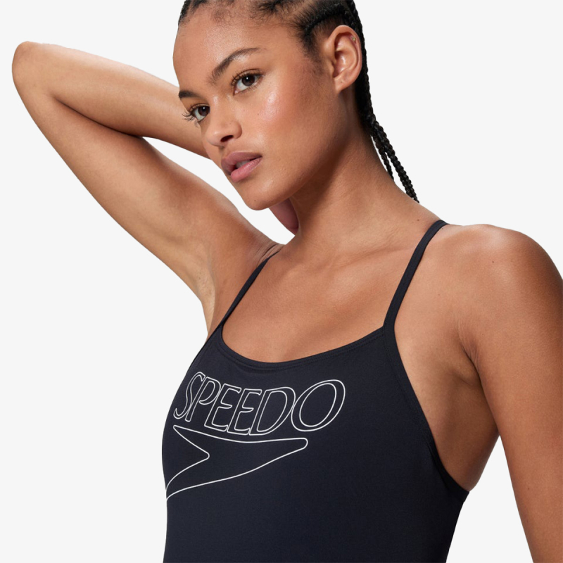 Speedo END+ LOGO THIN STRAP 1PC BLK 