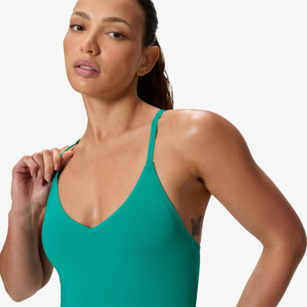 Speedo SOLID V-NECK 1PC GRN 