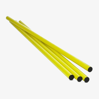POLE FOR AGGILITY SET 4 PCS YELLOW 90CM 