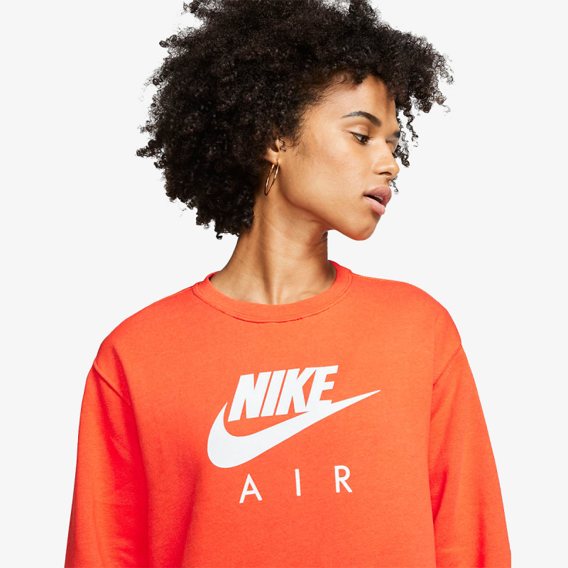 nike w nsw air crew dress bb flc