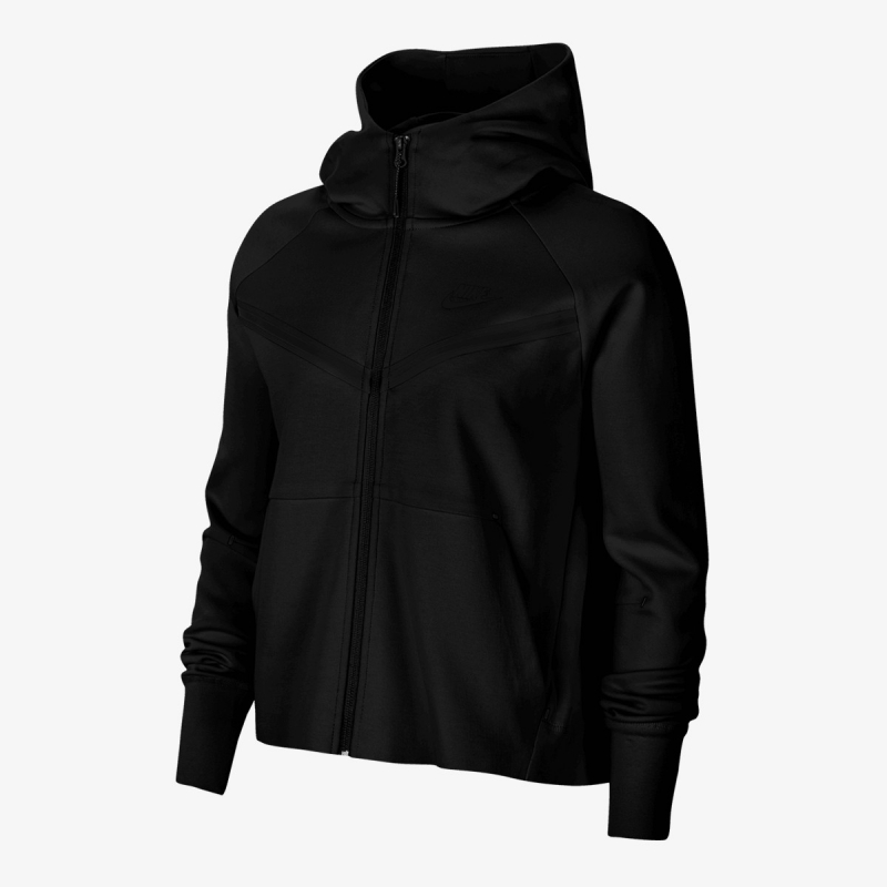 nike dukserica w nsw tch flc wr hoodie fz