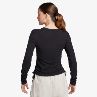 Nike W NSW ESSNTL RIB LS MD CRP TOP 