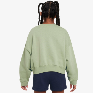 NIKE G NSW TREND FLC CREW PRNT 