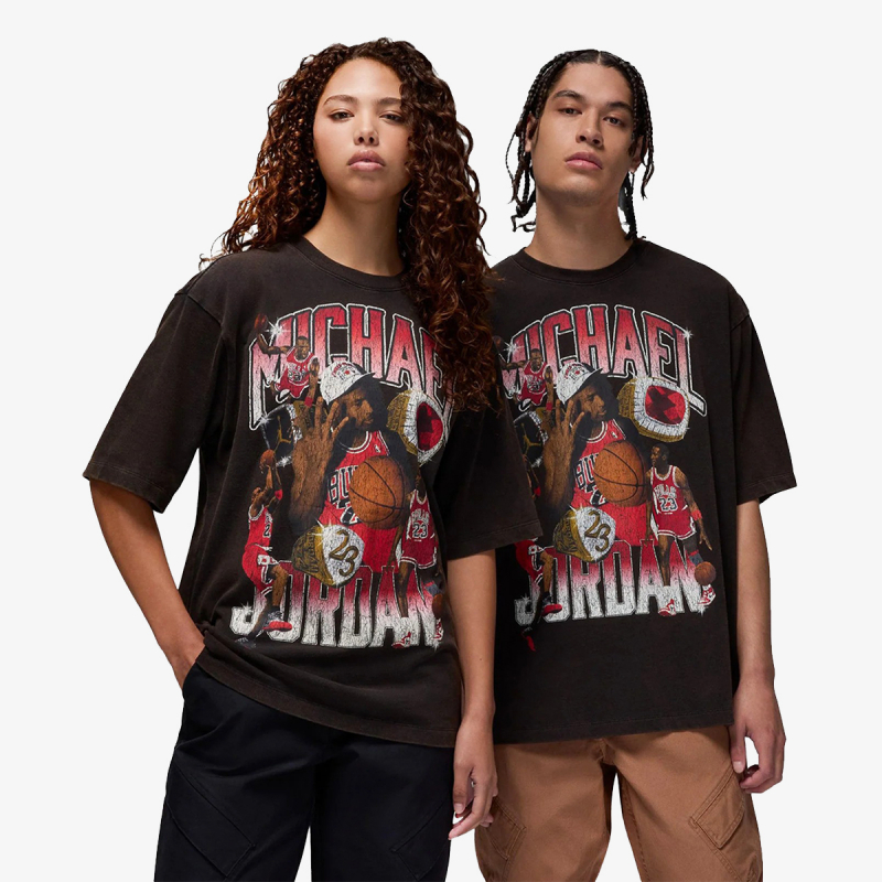 Nike M J FLT ESS GFX OVSZ SS CRW 