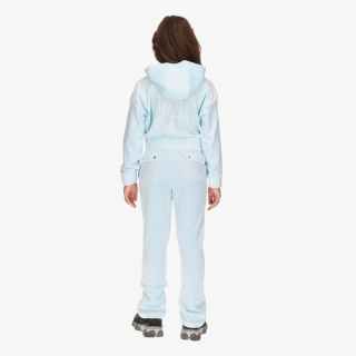 CROPPED VELOUR DIAMANTE ZIP THRU  BOOTC 