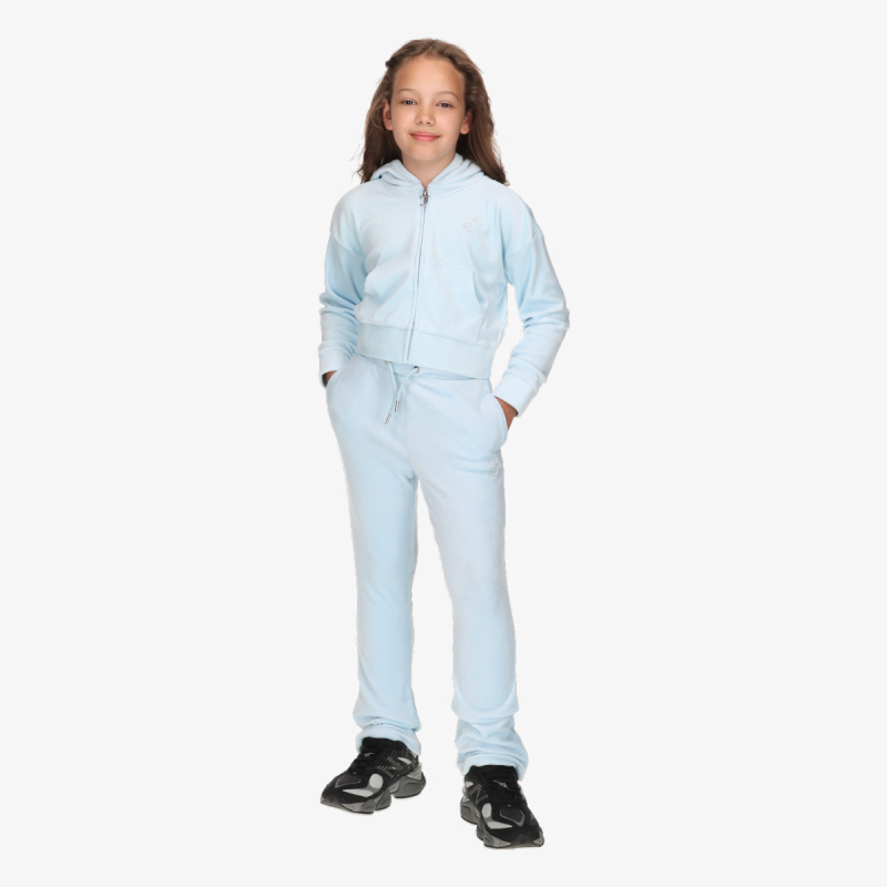 CROPPED VELOUR DIAMANTE ZIP THRU  BOOTC 