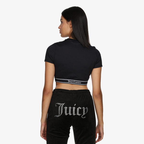 Juicy Couture RAYON RIB SHORT SLEEVE TOP 