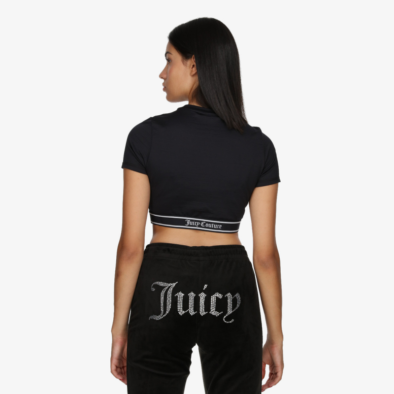 Juicy Couture RAYON RIB SHORT SLEEVE TOP 