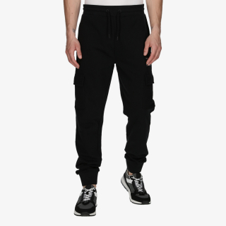 LONSDALE BLACK LONDON CUFFED PANTS 