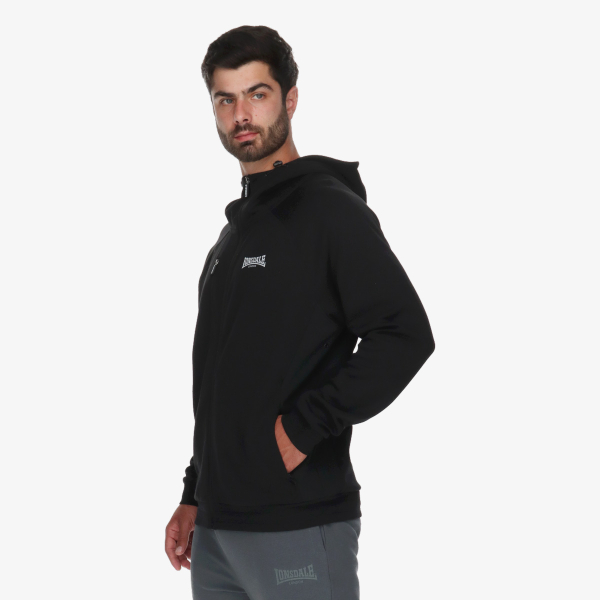 Lonsdale BLACK FULL ZIP HOODY II 