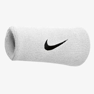 SWOOSH DOUBLEWIDE WRISTBANDS 2 PK 