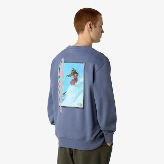 The North Face U NSE SLOPES RELAXED CREW SWEATSHIRT-GRA 