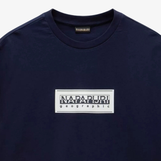 Napapijri S-BOX LOGO SS 176 BLU MARINE 