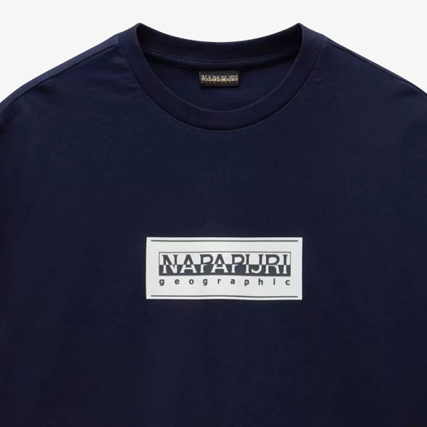 Napapijri S-BOX LOGO SS 176 BLU MARINE 