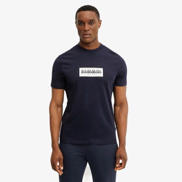 Napapijri S-BOX LOGO SS 176 BLU MARINE 