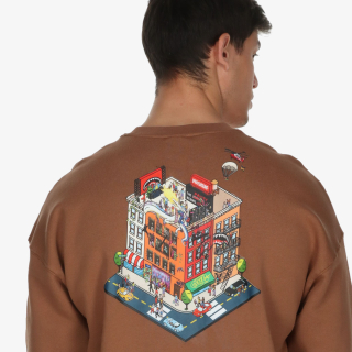 BLOCK PARTY CREWNECK BROWN 