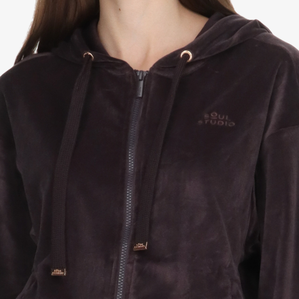 VELOUR FZ HOODY 