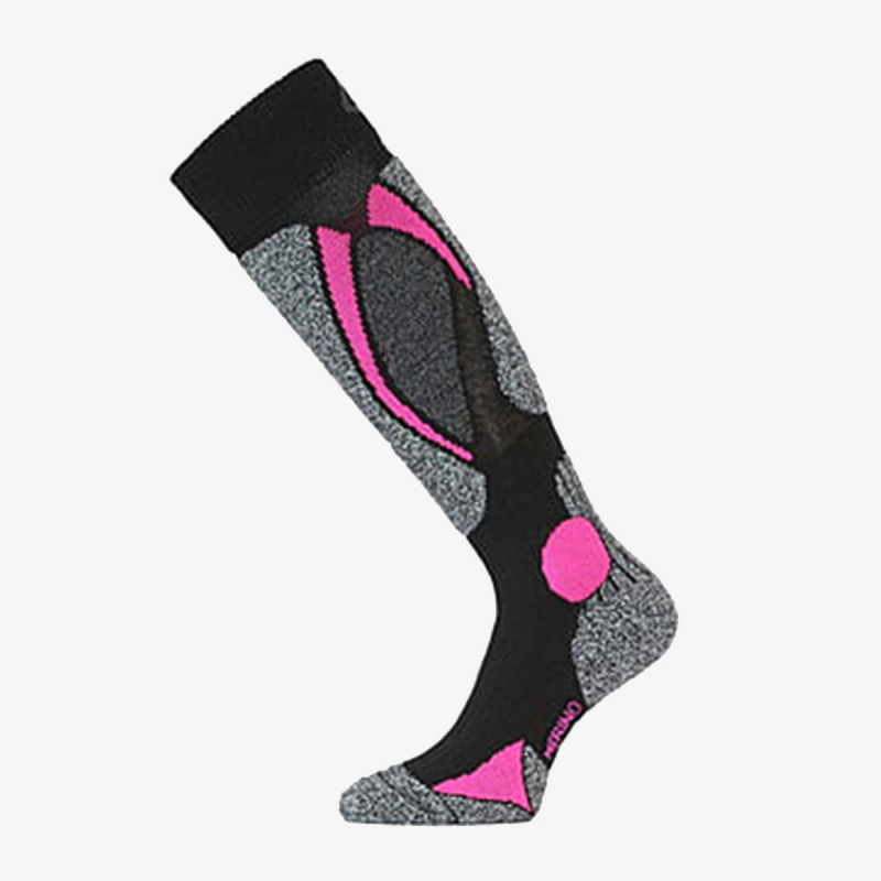Reusch REUSCH MERINO UNI. SKI SOCKS BK/PINK-PAK 