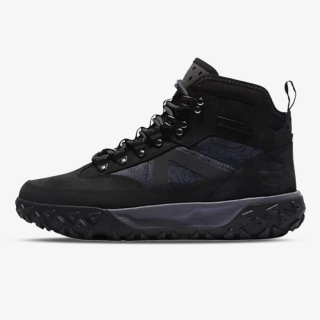 GREENSTRIDE MOTION 6 MID LACE UP WATERPROOF HIKING BOOT JET BLACK 