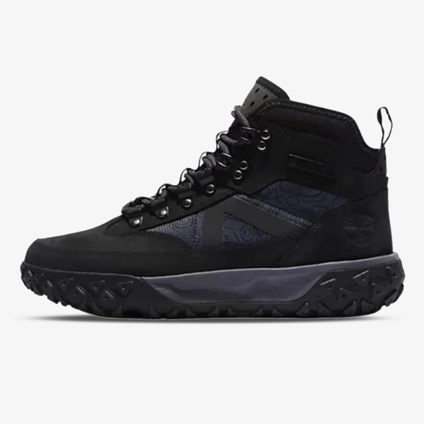 GREENSTRIDE MOTION 6 MID LACE UP WATERPROOF HIKING BOOT JET BLACK 