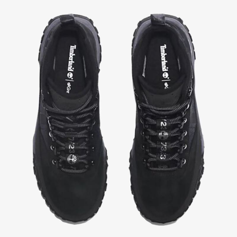 GREENSTRIDE MOTION 6 MID LACE UP WATERPROOF HIKING BOOT JET BLACK 